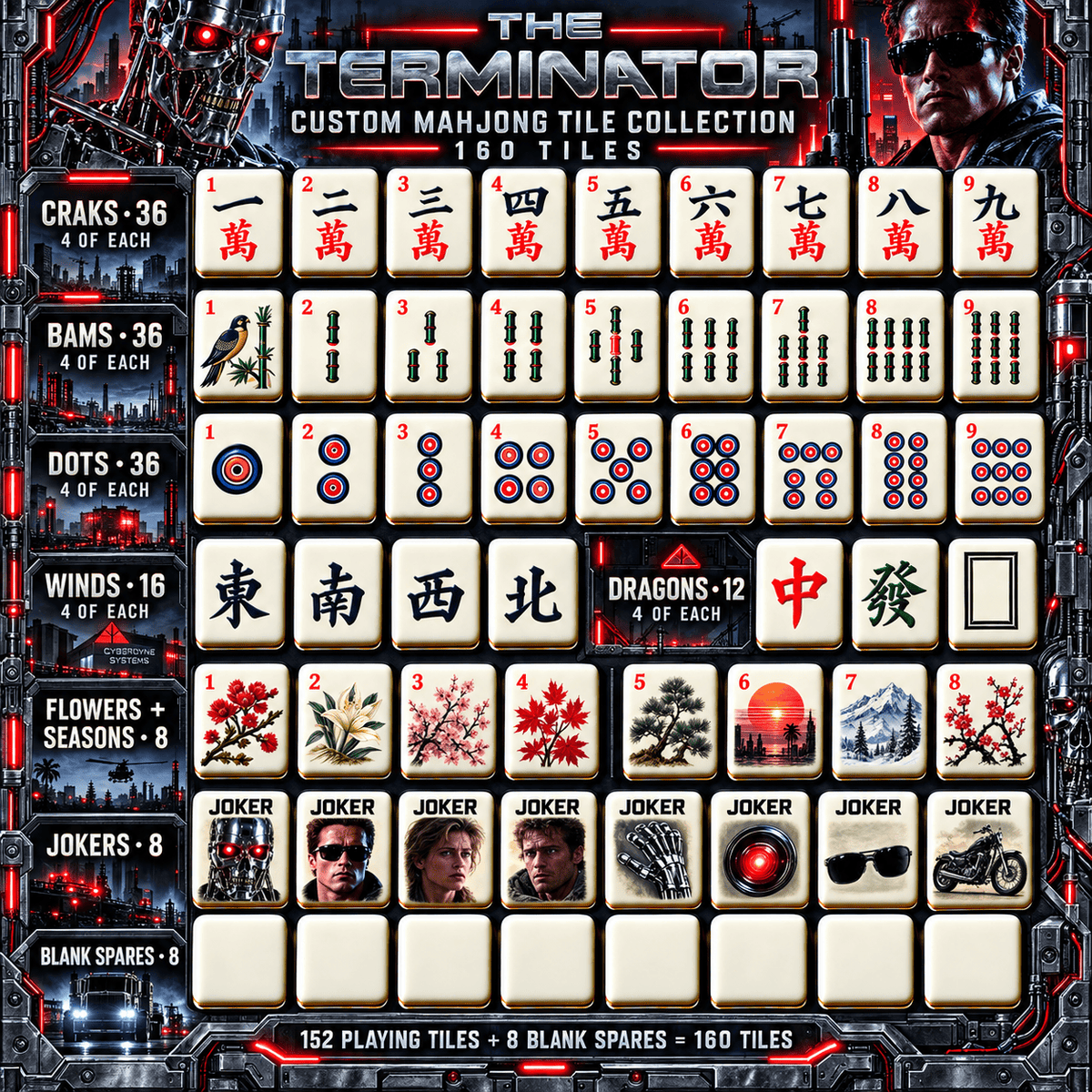 TTMT Premium Mahjong Set – Game Night Edition PNPA