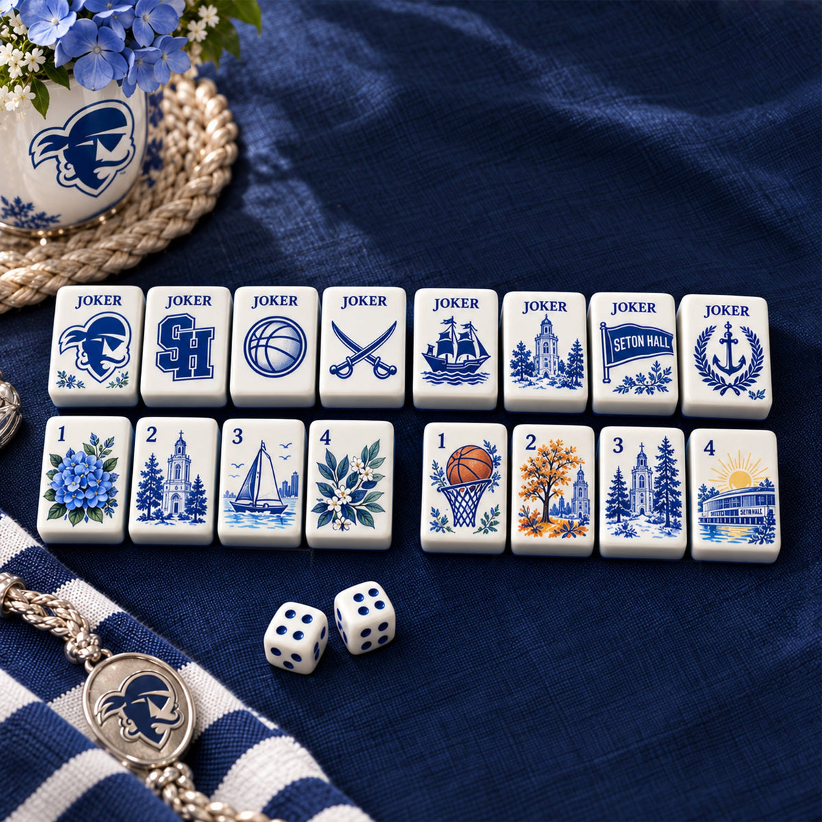 Premium SHP Mahjong Tiles Set TNSM