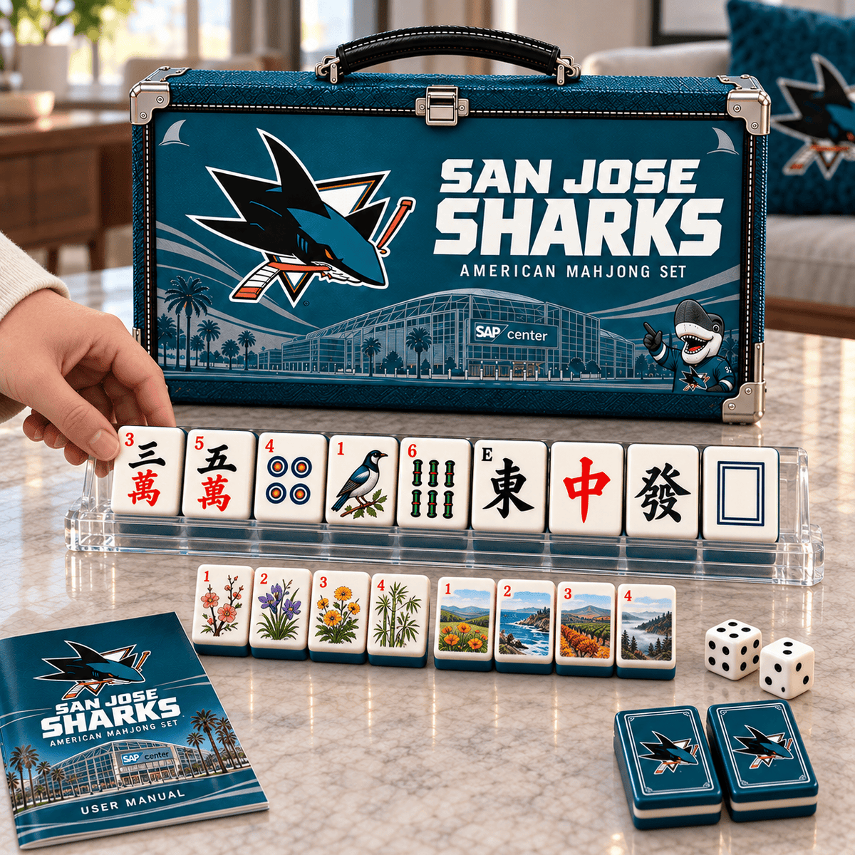 Premium SJF Mahjong Tiles Set PVNA