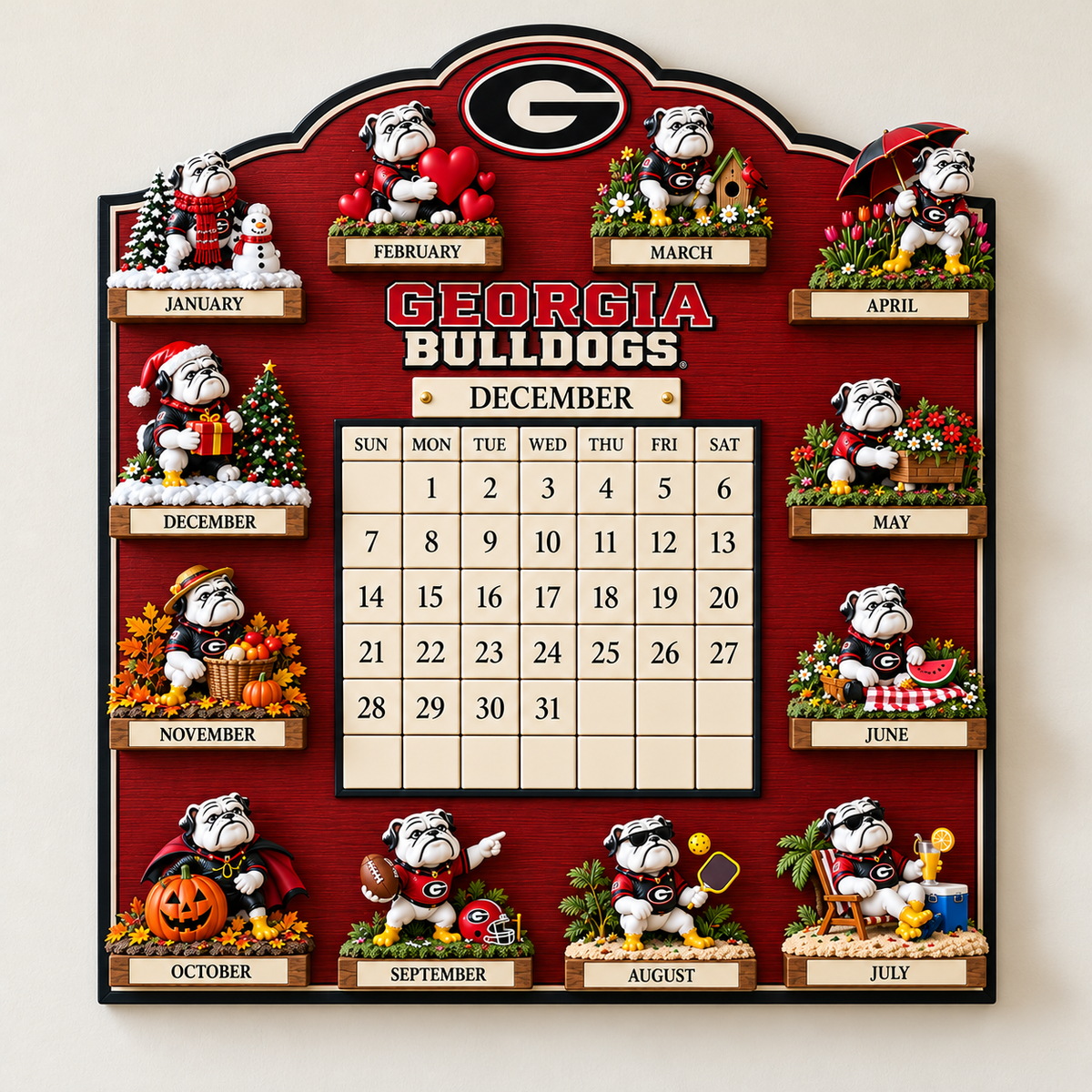 GGBD Premium Perpetual Wall Calendar NPL