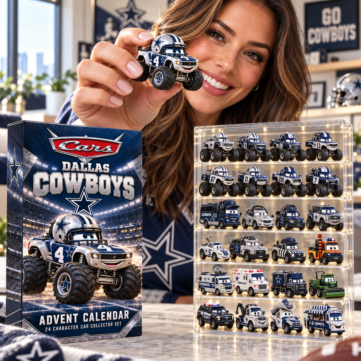 DLCB Premium Character Die-Cast Cars Christmas Advent Calendar LNTH