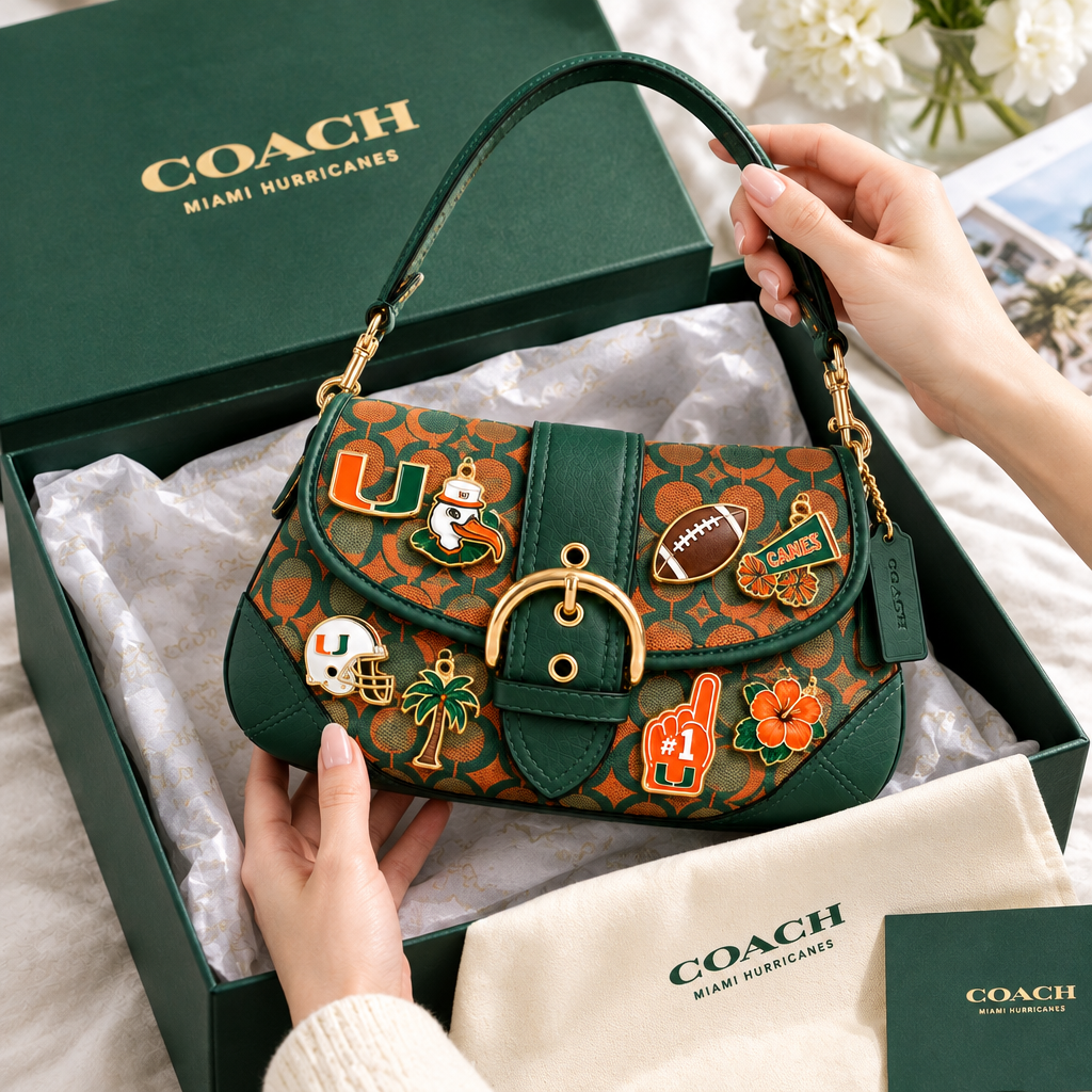 Miami Hurricanes Soho Bag With Charm
