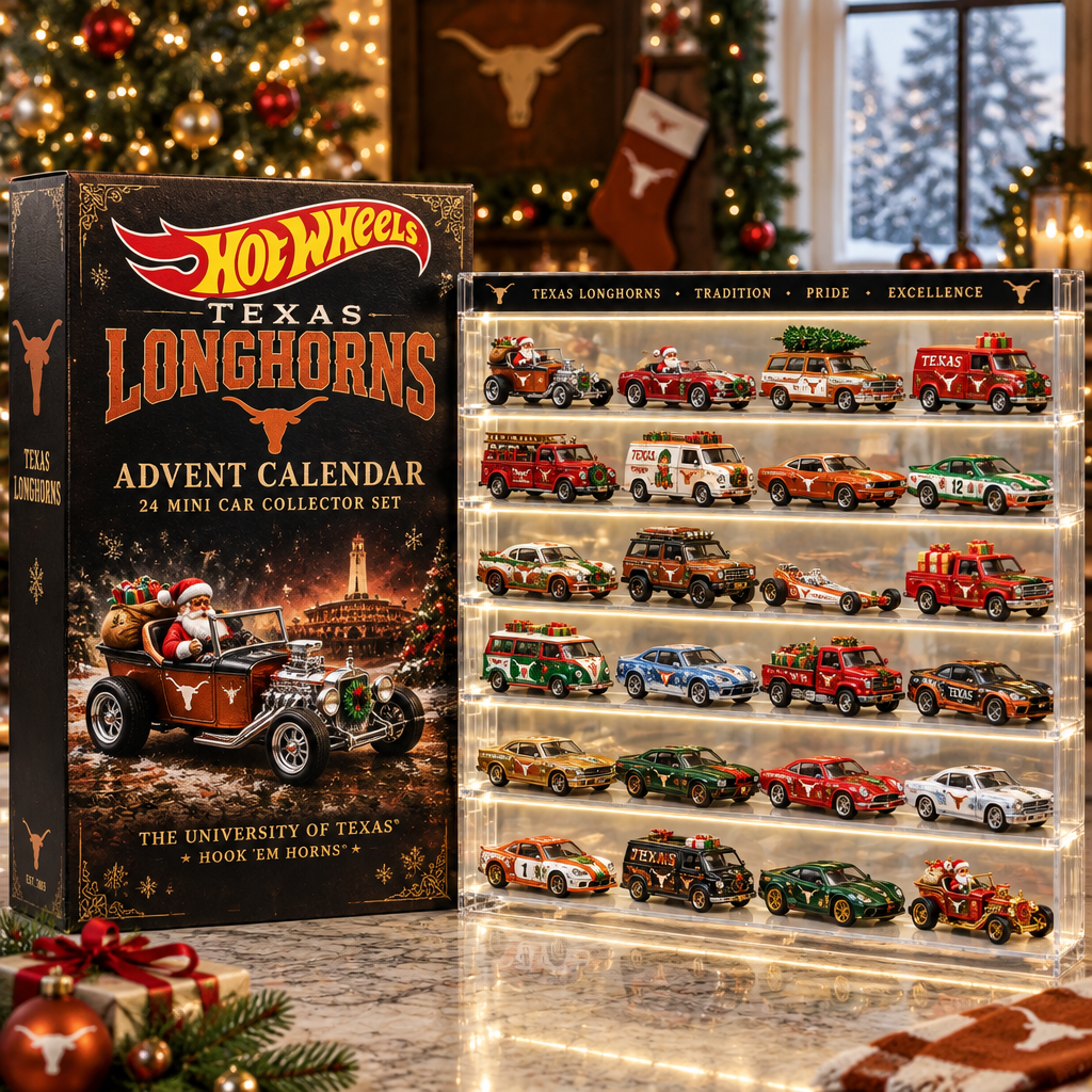 Texas Longhorns Premium Mini Car Advent Calendar