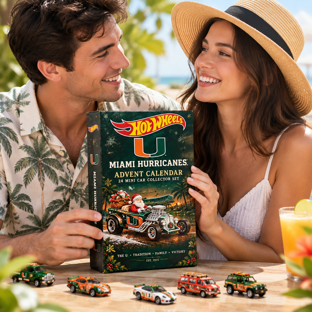 Miami Hurricanes Premium Mini Car Advent Calendar