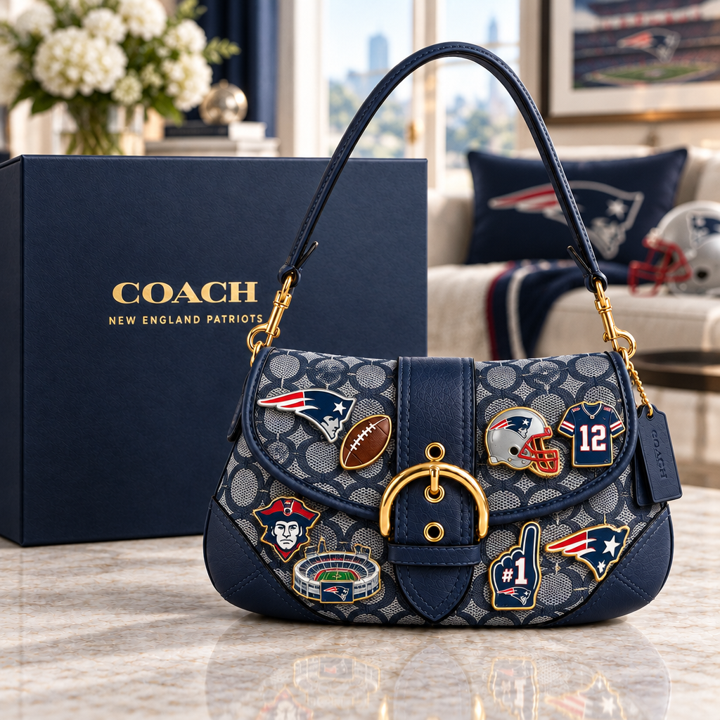 New England Patriots Soho Bag With Charm