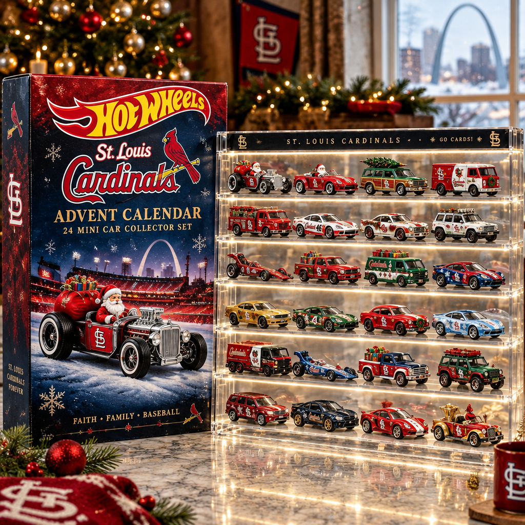 St Louis Cardinals Premium Mini Car Advent Calendar